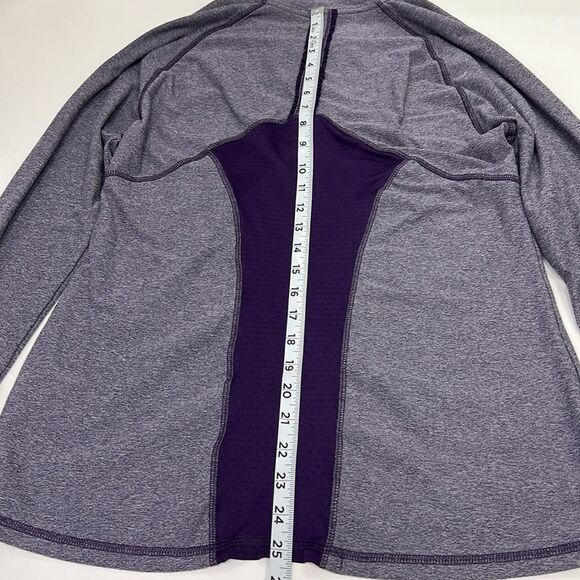 Champion Women’s Purple Quarter Zip Long Sleeve Pullover Size Medium - Picture 10 of 12